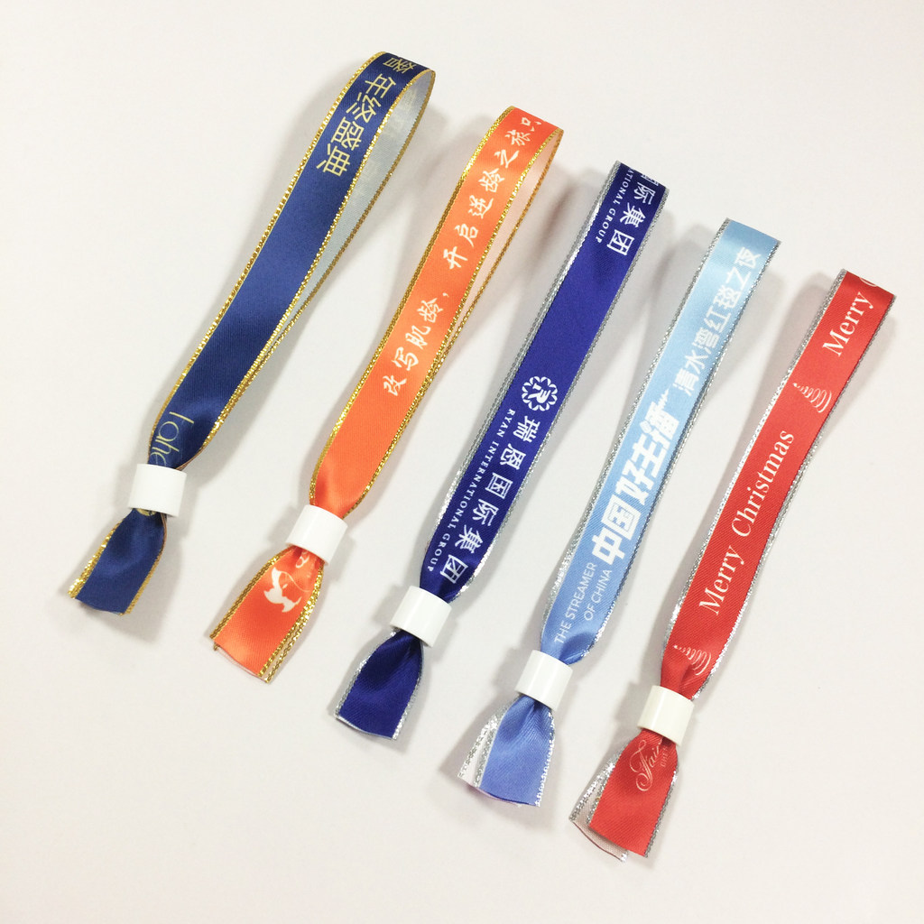 Customized Bracelet Disposable Ribbon Bracelet Customized Support Activities Sign-in Ticket Concert Wristband Conference Wristband