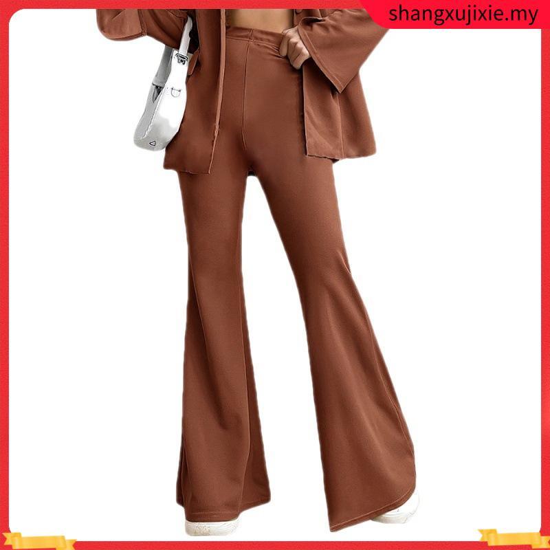 [Shopee Choice] Women Long Trousers New Fashion Palazo laici Female Cotton Loose Casual Pants Plus Size