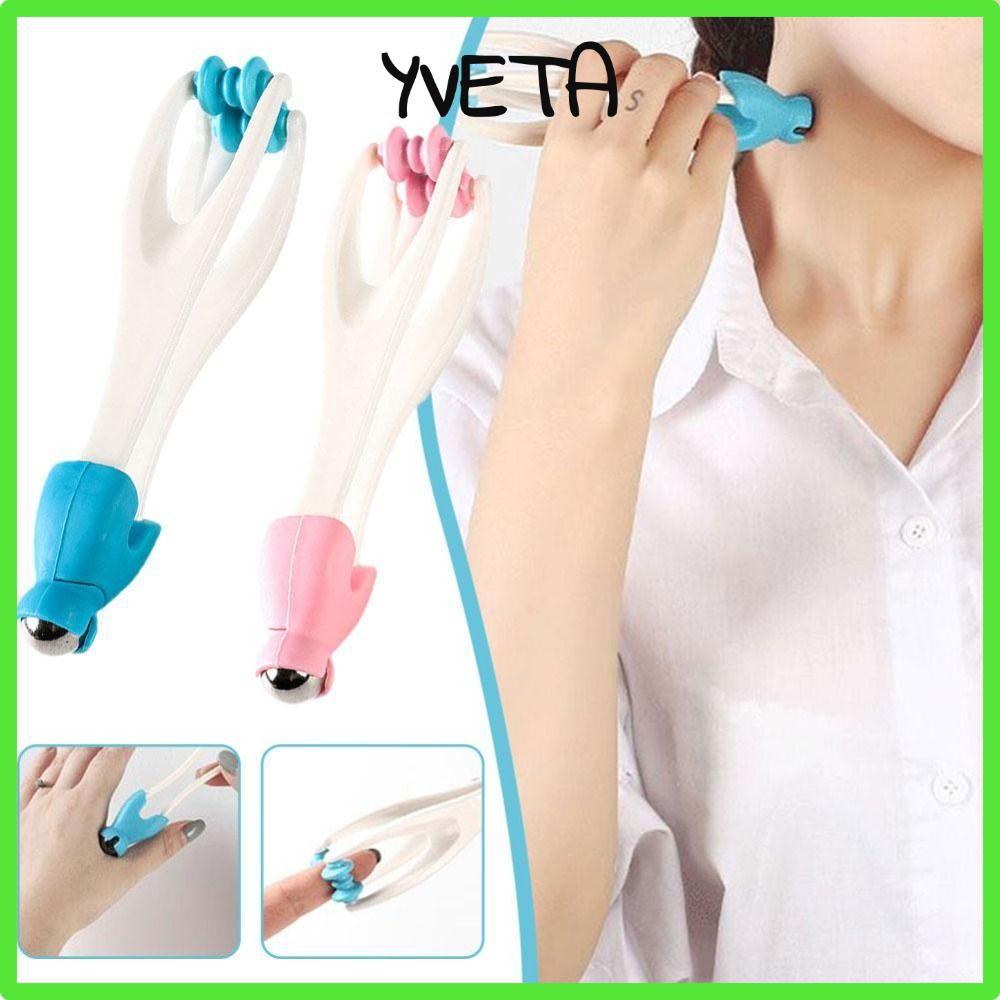 YVETA Finger Massager, Handheld Plastic Hand Finger Roller Massager, Portable Blood Circulation Massage Tool Acupressure Finger Joint