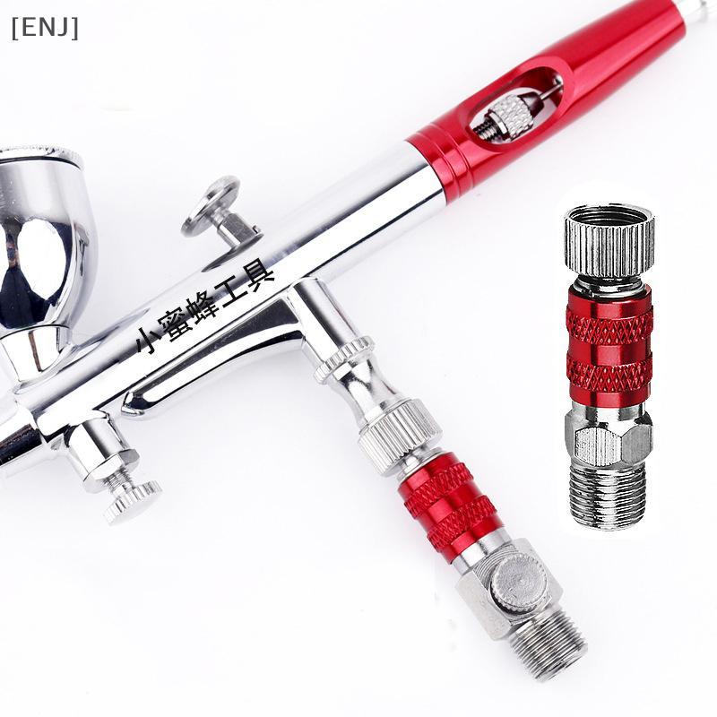 [ENJ] 1 Set 1/8 Inch BSP Male And Female Connections Adapter Air Brush Accessory Airbrush Qui Disconnect Coupler Release Fitting Plug null