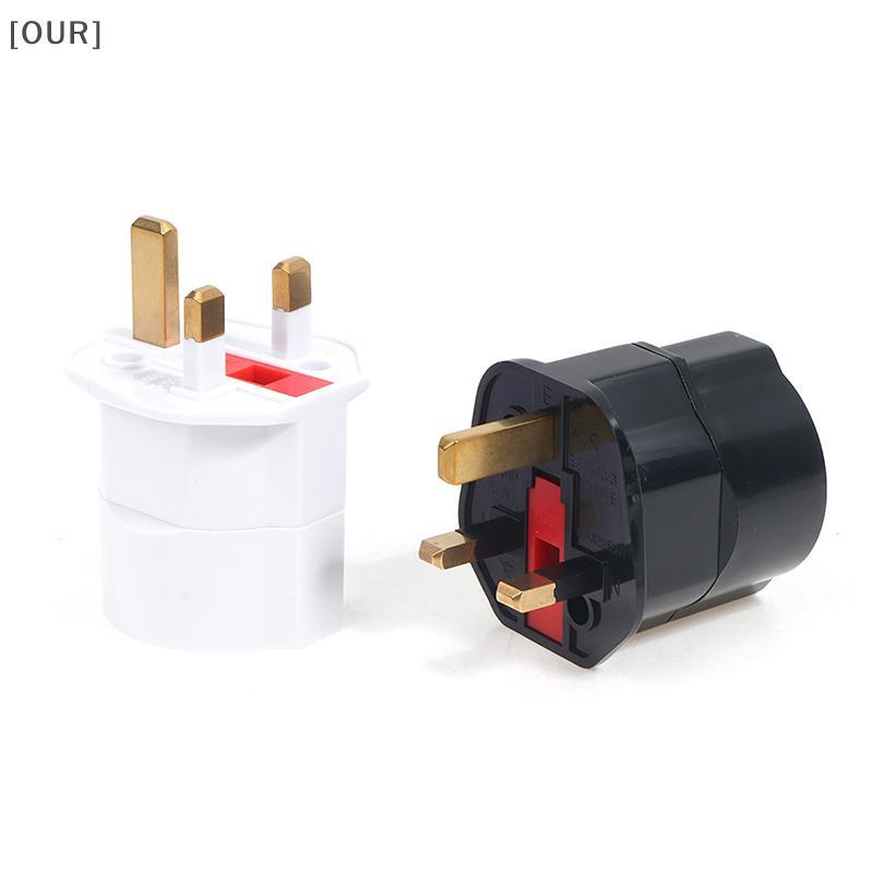 [OUR] EU Euro 2 Pin To UK 3 Pin Plug AC Universal Adapter Travel Converter European null