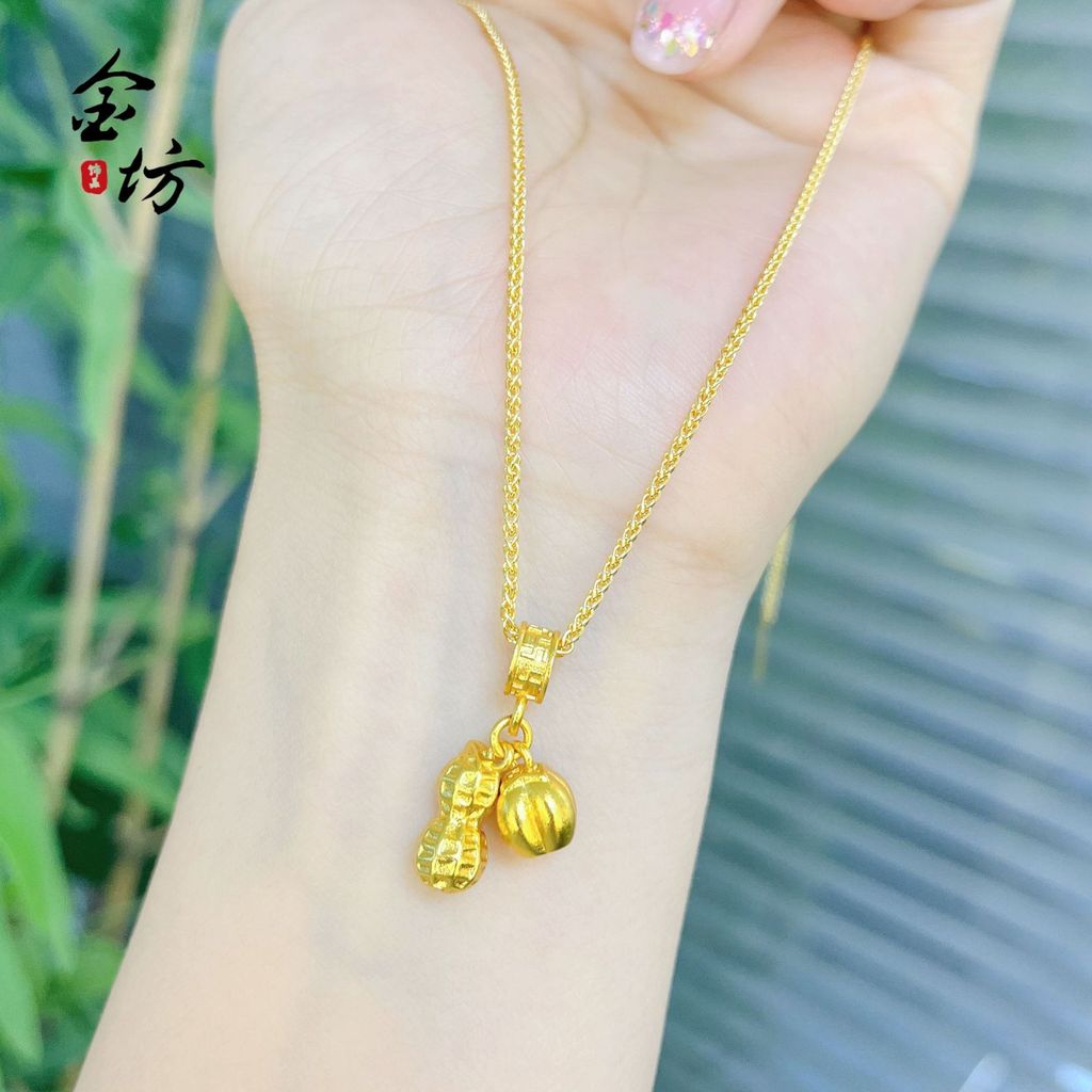 916 gold Good Persimmon Peanut Persimmon Pendant /Fruit Tired Pendant/diy  charm gold 916