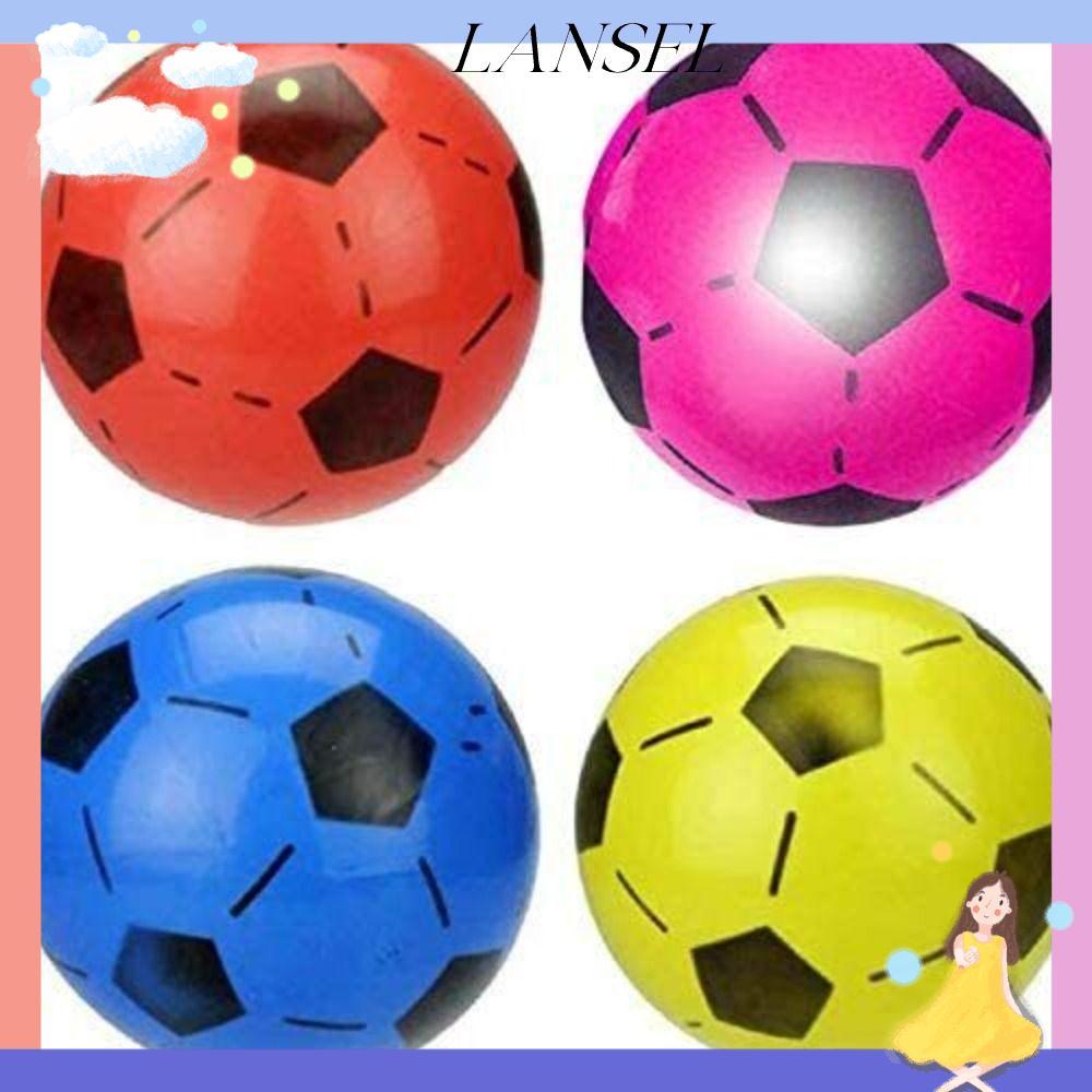 LA Children Soccer Ball, Rubber Matches Training Inflatable Football, Training Ball Sports Outdoor Games Beach Elastic Balls Kids
