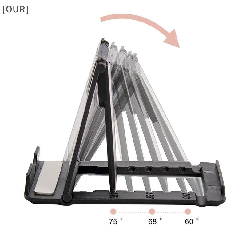 [OUR] Portable Phone Lazy Holder Multi-angle Adjust Universal Foldable Mobile Phone Tablet Desk Stand null