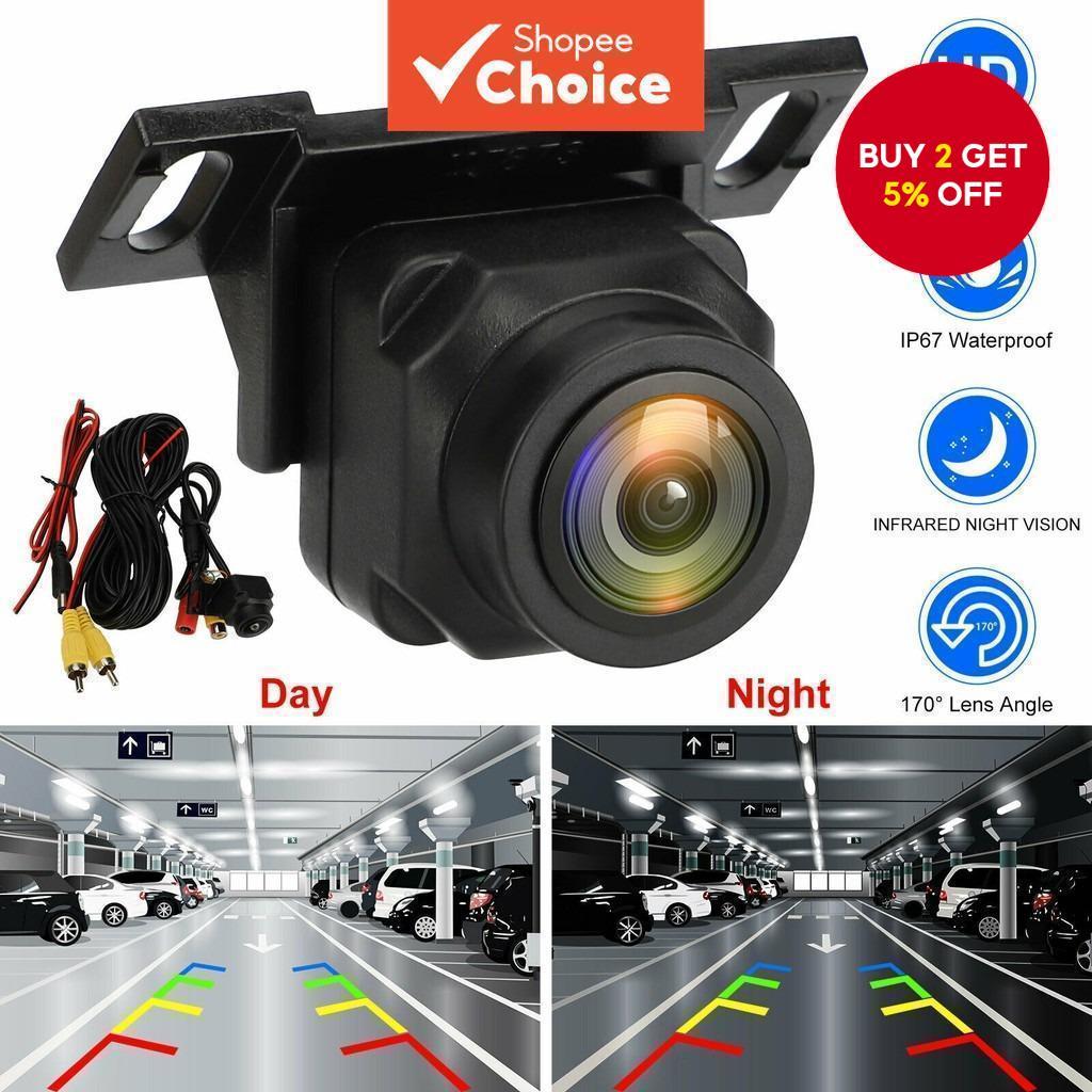 Car Rear View Backup Camera 170° Fisheye Hd Night Vision Waterproof Ahd Cvbs Reverse Assist For Holiday Travel Driving