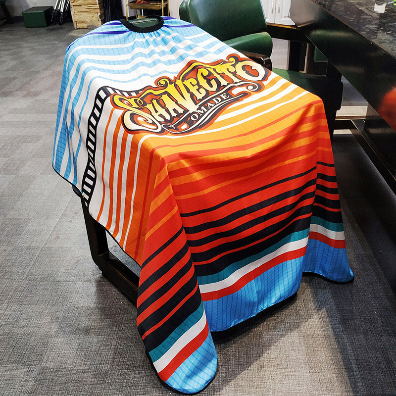High-End Barber Scarf Hair Salon Dedicated Anti-Static Non-Sticky European American Retro Oil Head Scarf Barber Shop Scarf Trendy [FXB]