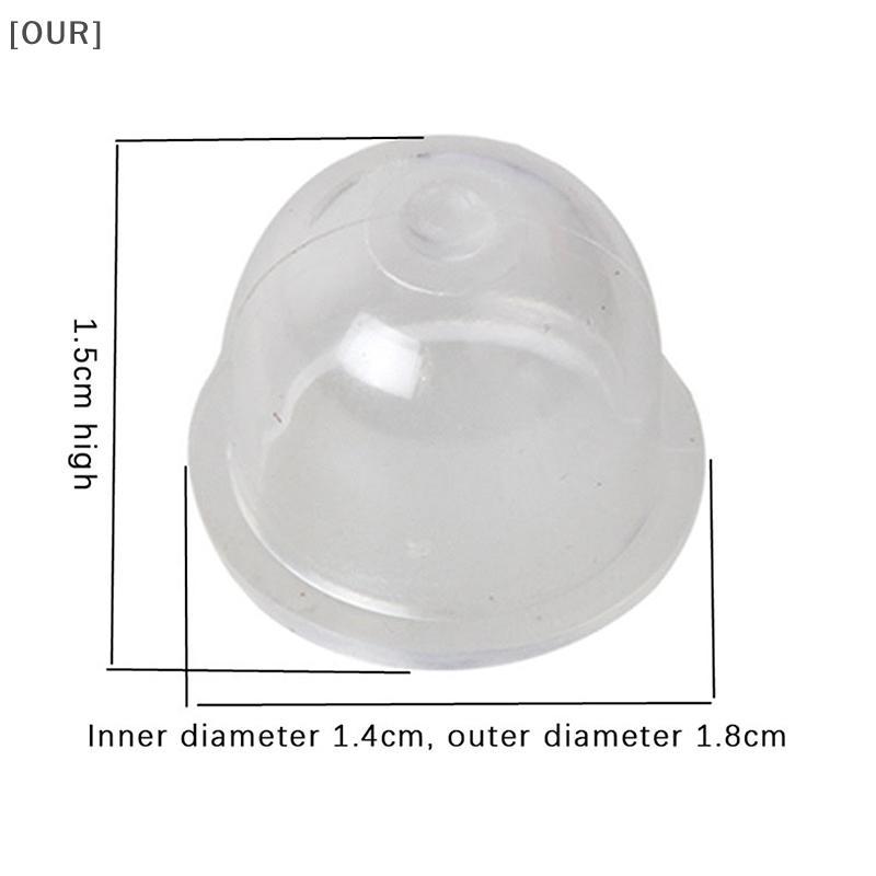 [OUR] Lawn Mower Carburetor Oil Bubble Cup Hedge Trimmer Gasoline Saw Brush Cutter Carburetor Diaphragm Oil Cup Oil Pump null