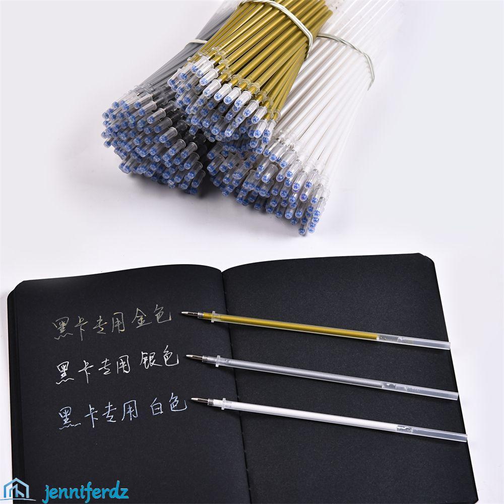 JENNIFERDZ Gel Pen Refills Replacement High quality 0.7mm White Inks Ink Refill Stationery Signature Rods