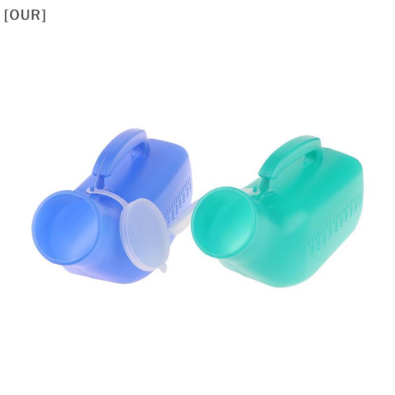 [OUR] 1Pc Portable Urinals Bottle For Women/Men 1000/1200ml Plastic Bedpan Bottle With/without Lid Pee Container Urinary Pee Bottle null