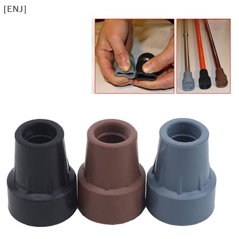 [ENJ] 19mm Antiskid Rubber Crutch Tip Pad Durable Rubber Anti-Slid Heavy Duty Canes Replacement For Walking Sti Crutch null