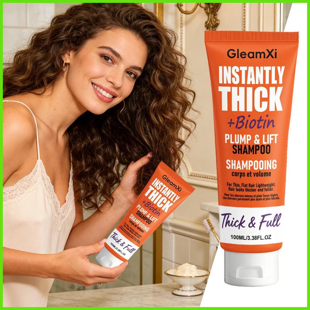Shampoo for Thin Hair Plant Extracts Nourishing 100ml Long Short Hair Cleansing Shampoo for Home Dorm Salon mdysmy