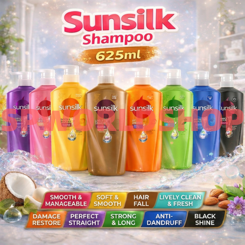 READY STOCK!!! Sunsilk Shampoo 625ml