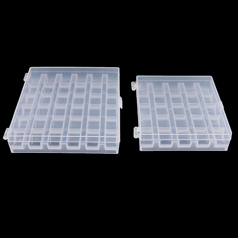 null 25/36 Spools Bobbins Sewing Machine Empty Bobbin Case Organizer Storage Box null