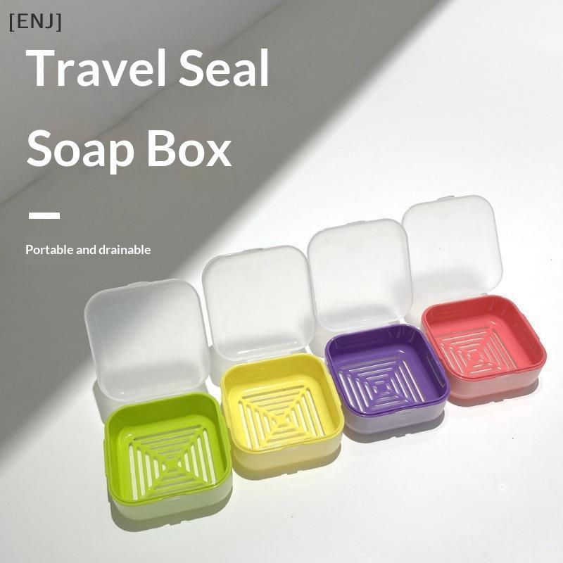 [ENJ] 1Pce Travel Mini Soap Box Portable Leak Proof Soap Storage Box, Suitable For Dormitory Travel, Camping null