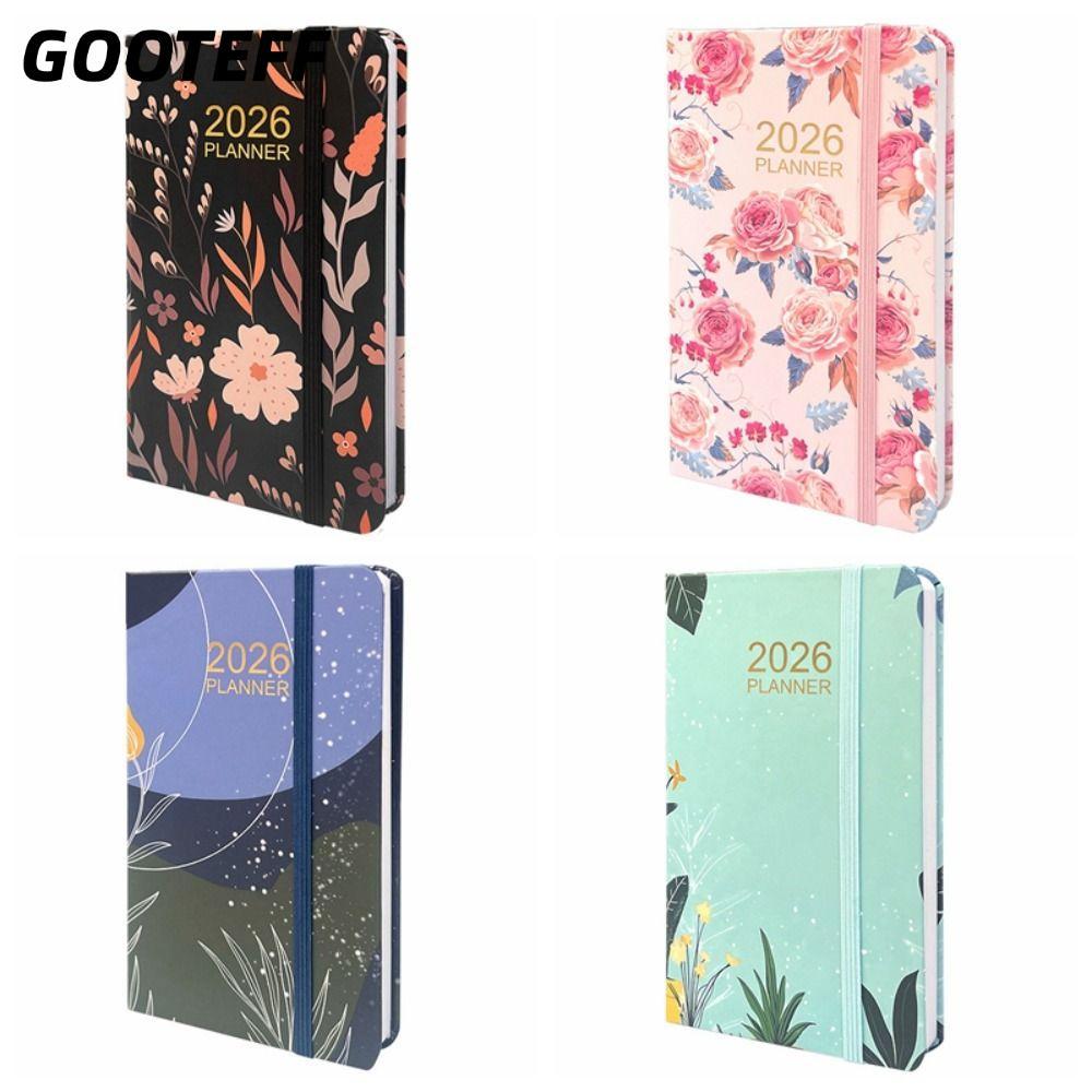 CARAMELOMA Pocket Calendar 2026, A6 Weekly and Monthly 2026 Pocket Planner, Schedule Organizer Agenda Jan.2026 - Dec.2026 Academic Planner