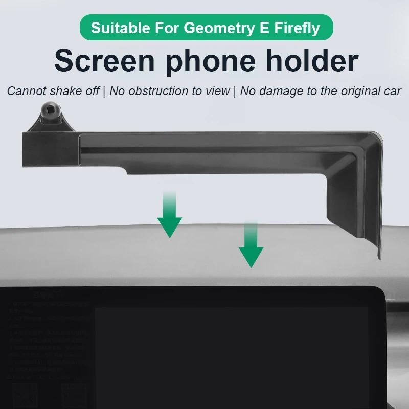 Car Phone Holder For Geely Geometry E Firefly 2022 2023 2024 Screen Fixed Navigation Bracket Base Wireless Charging Accessoriesauto parts Car decoration