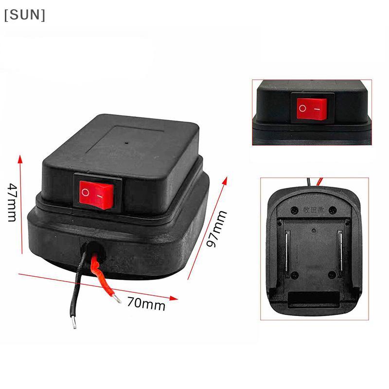 [SUN] For Makita 18V 21V  Holder Battery Connector With Cable Power Tool Connector Adapter DIY Adapter Base null