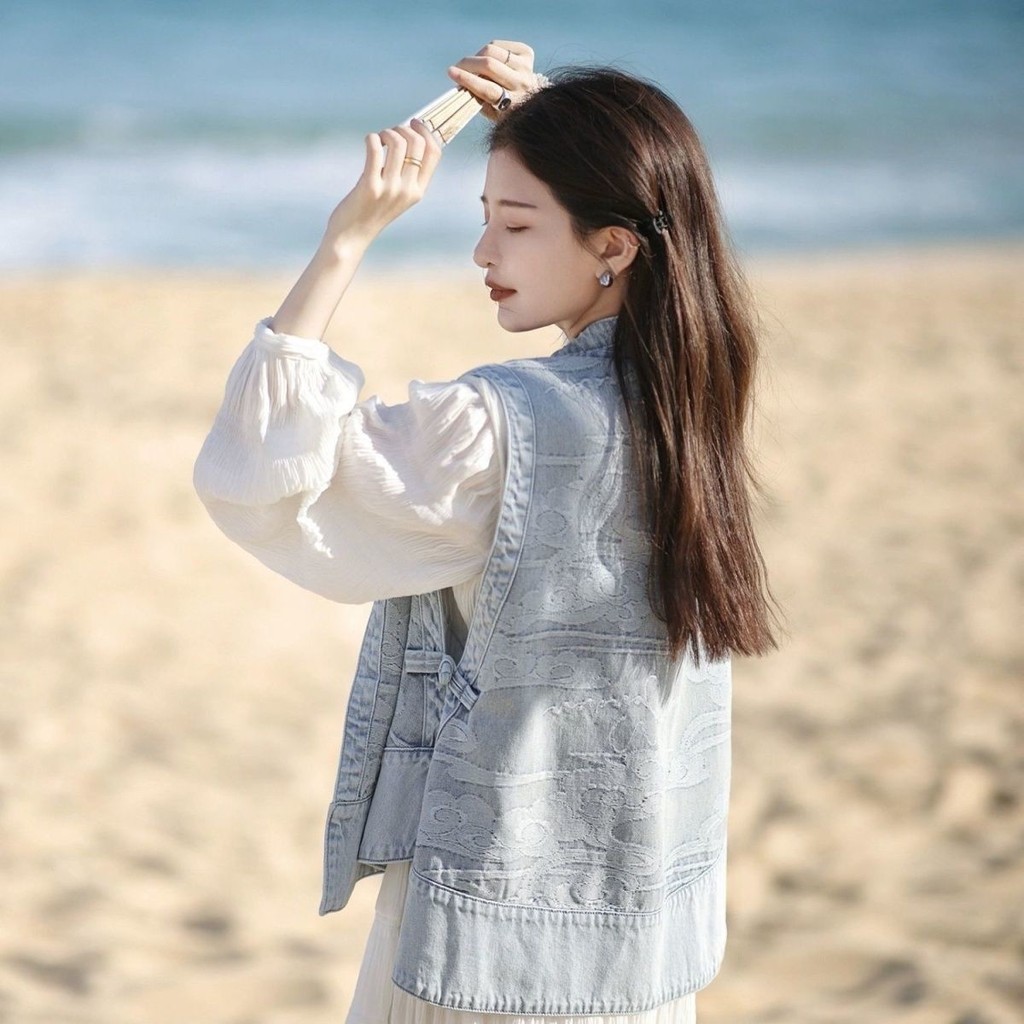New Spring Denim Vest for Women - Casual Loose Fit Outerwear