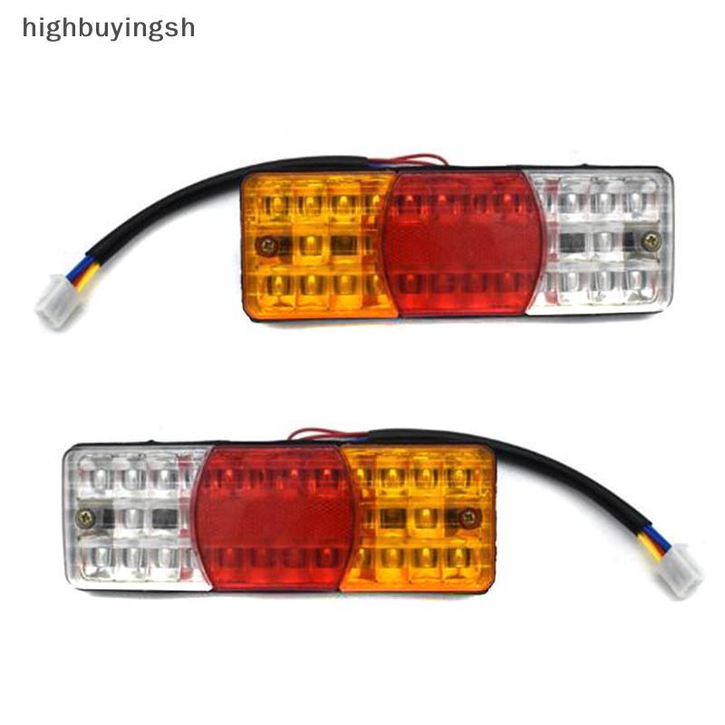 null 3Colors LED Waterproof Tail Light Reverse Brake Stop Motorcycle Turn Signal 12V null