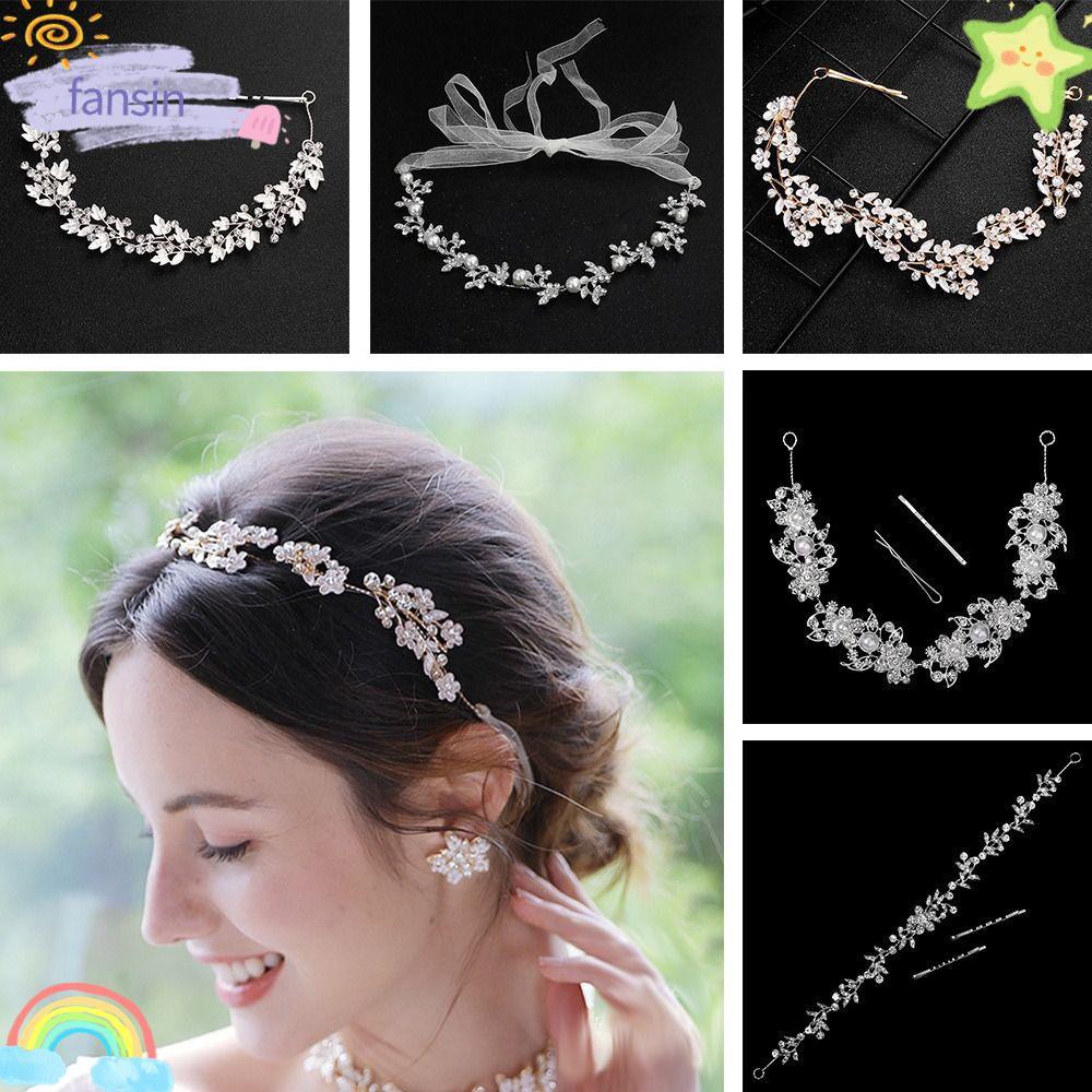 FANSIN Bridal Flower Hairband Hair Decoration Women Headpiece Headwear Tiara Bridal Headband