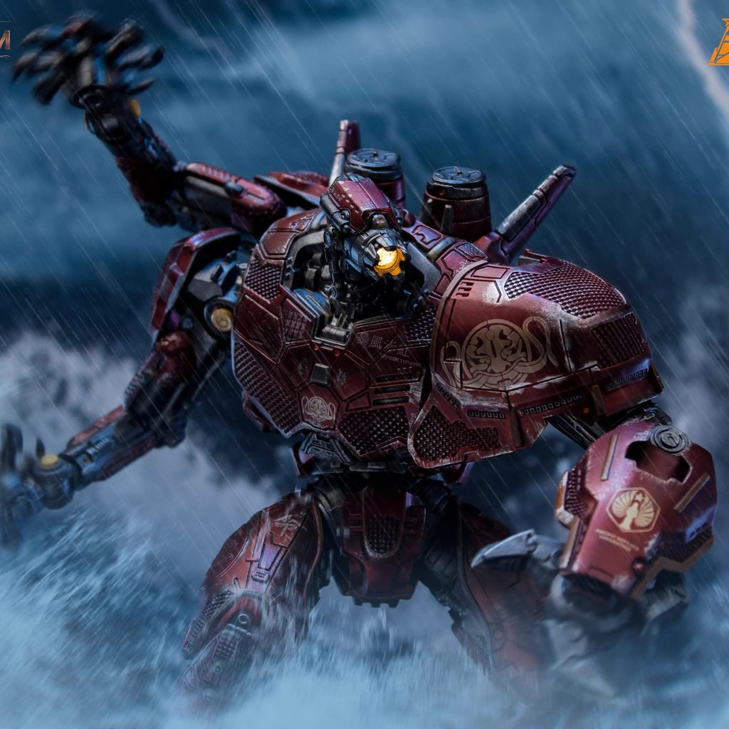 Spiritual Storm Red WF2024 Limited Battle Damage Coating Fluorescent Movable Mecha Model Figure