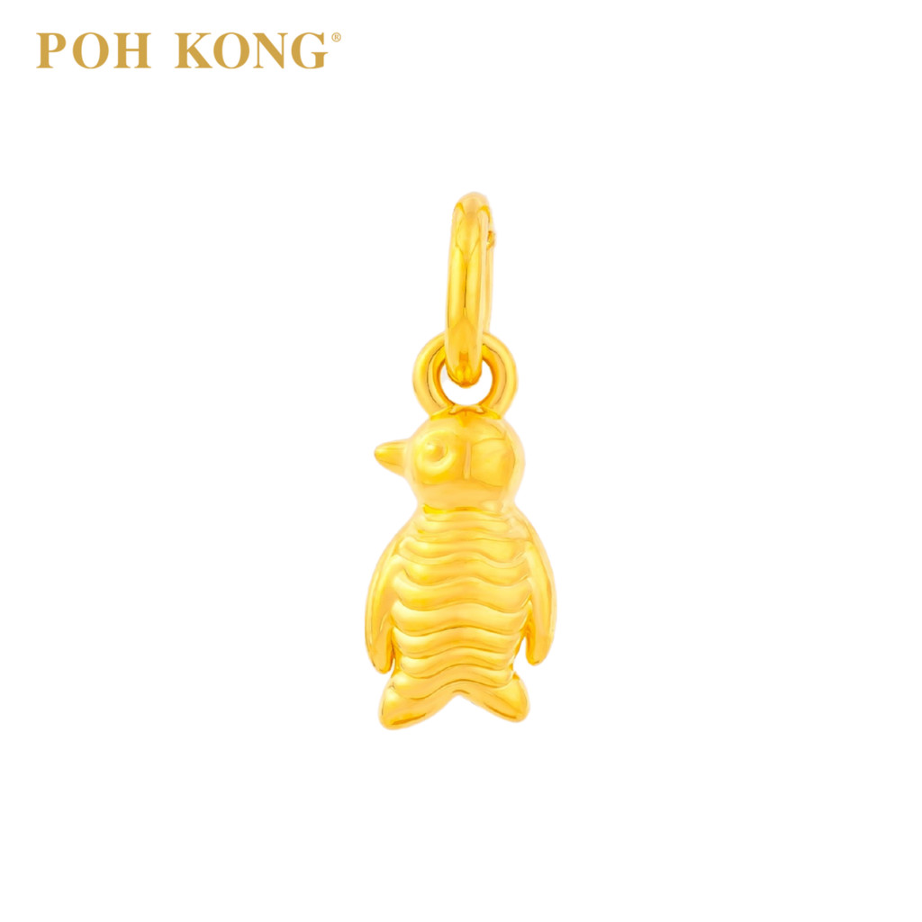 POH KONG 916/22K Gold Penguin Pendant