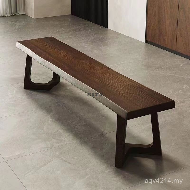 Solid Wood Bench Dining Chair Nordic Modern Restaurant Red Office Chinese Bench Bench Bench Bench Simple Stool Net SMKF