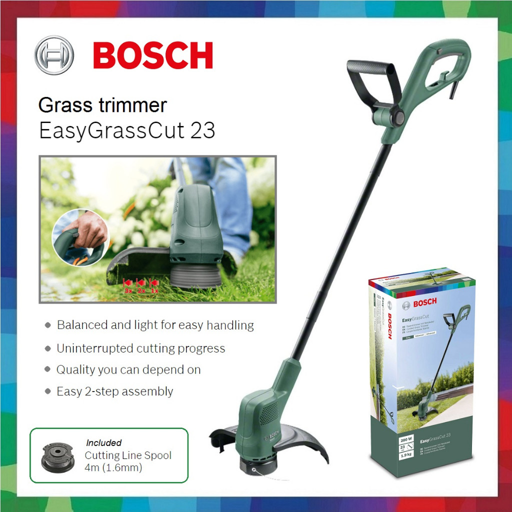 BOSCH Easy GrassCut 23 Electric Grass Cutter 06008C1H71 / Mesin potong rumput Grass Cut 23 GRASSCUT23