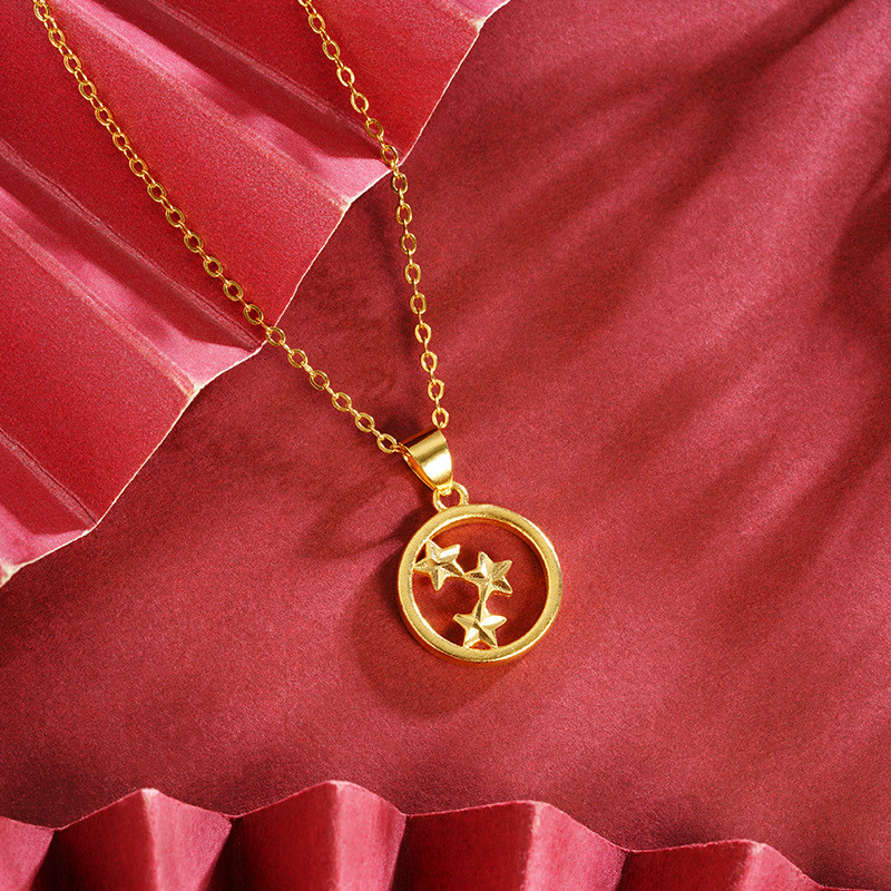 916 Gold Hollow Star Pendant /916 Gold Star Charm Loket Charms Bintang Emas 916