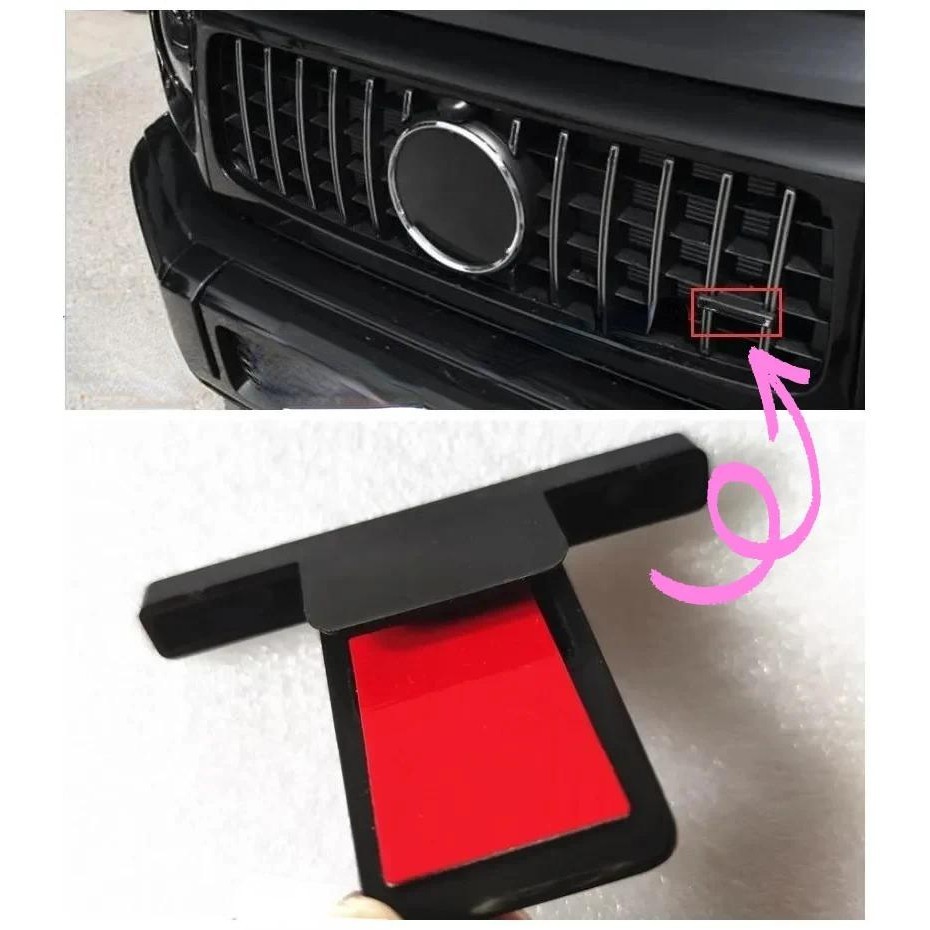 ABS Car Front Hood Grilles Emblem Badge Accessori for AMG Logo GT GTR A B  W212 W213 W292  GLE W176 W246 W204 W205auto parts Car decoration