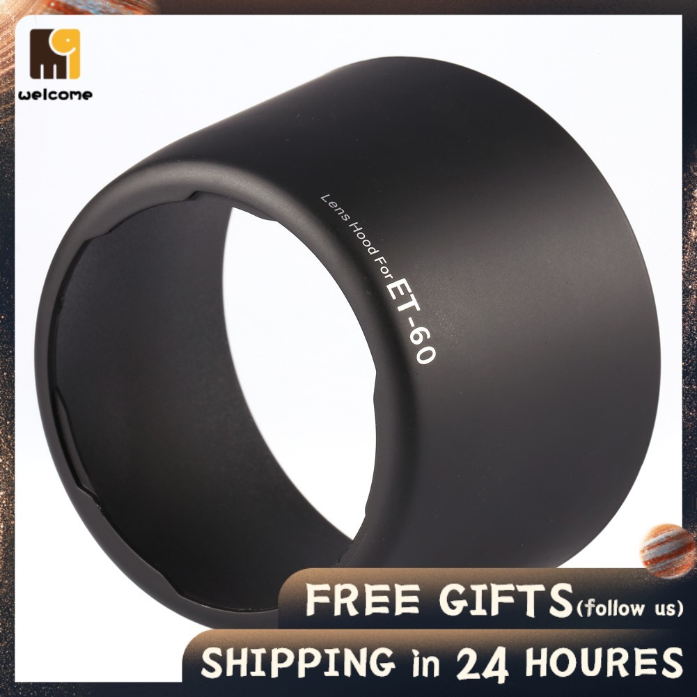Welcomehome Camera Lens Hood  Universal Professional Replacement ET60 for EF 75-300mm f/4-5.6 II/III/USM/II USM/III USM/EF 90-300MM USM
