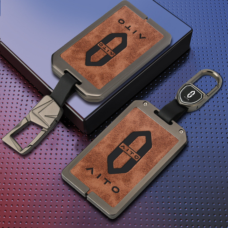 2022 Huawei AITO Ask the World M5 Key Case Jinkang M7 Card Dedicated Car Key Case Fashion Buckle Bag Men New Product Fashion