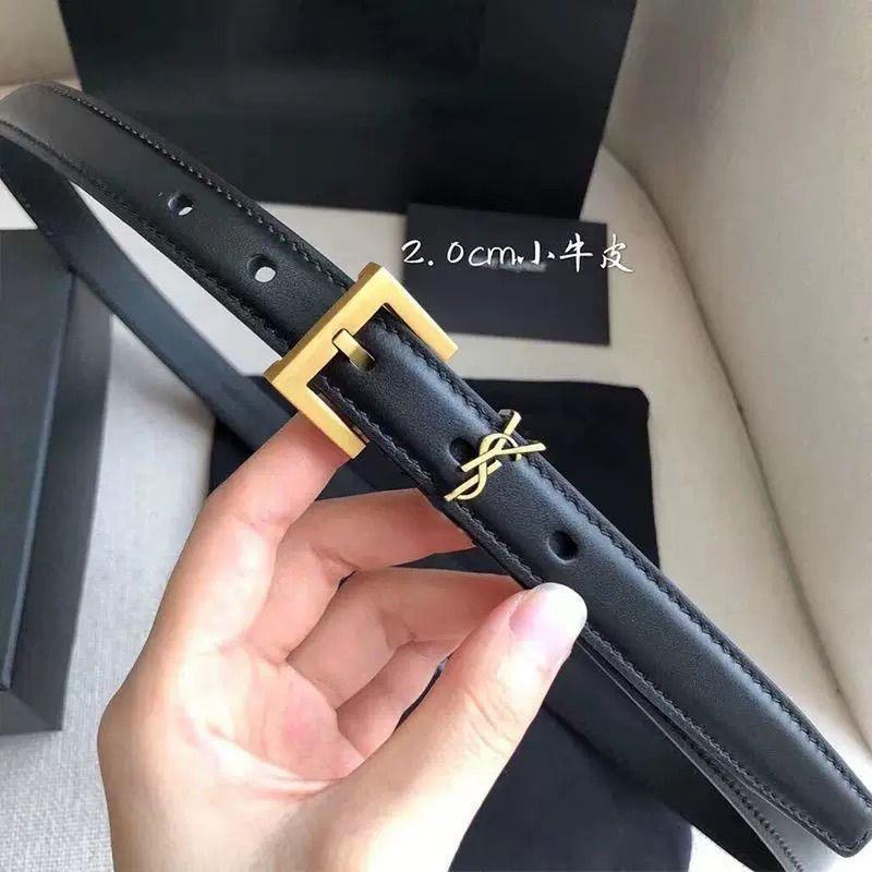 W Yangshulin Women's Genuine Leather New Style Belt Fashionable Women's High-End Belt Pin Buckle Decoration All-Match Je