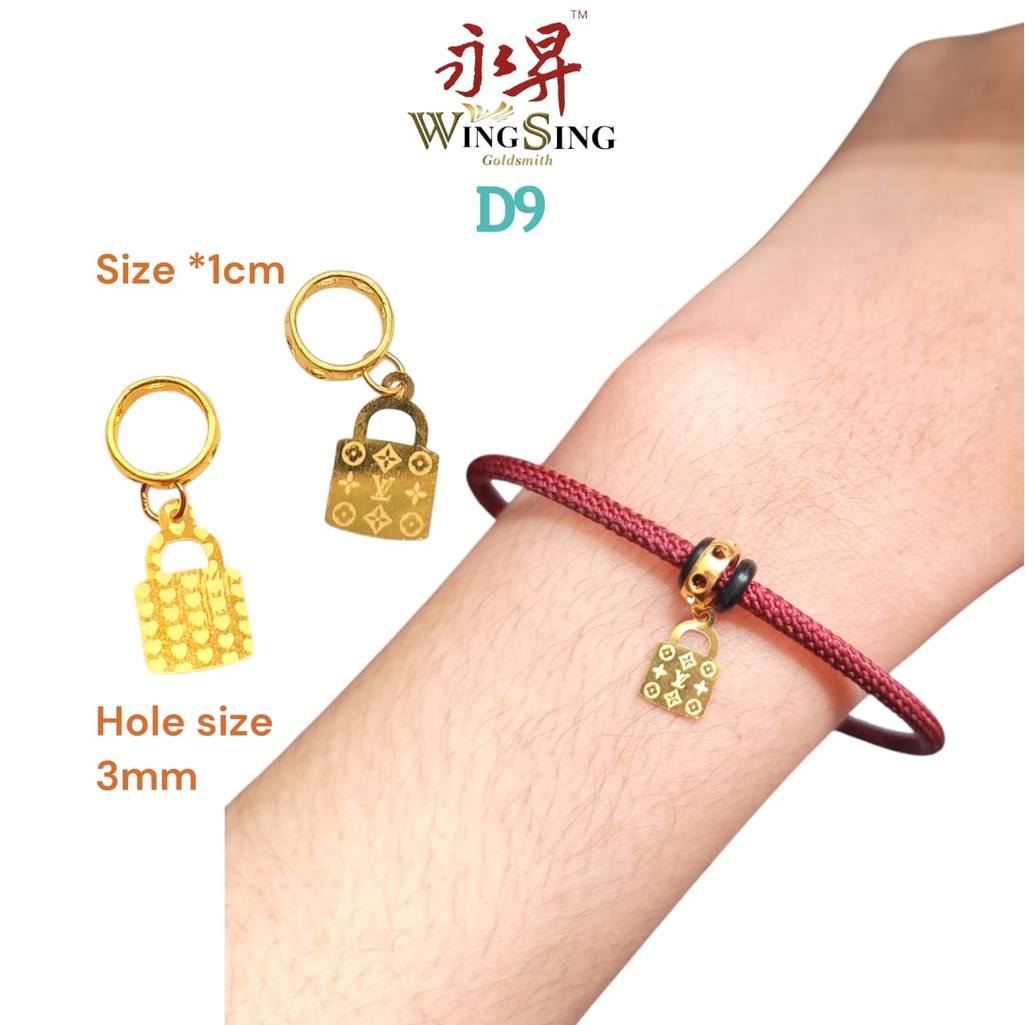 Wing Sing 可爱哆啦916吊坠 Loket Sanrio PDR Charms Emas 916 Cutie 916 PDR Pendant