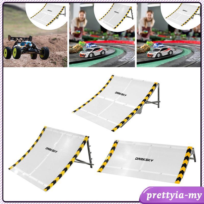 [PrettyiaMY] RC Car Ramp for Jumping Stunt Launch Board Adjustable Folding Platform with Textured Takeoff Surface for RC Vehicle Suitable for Park Backyard Family