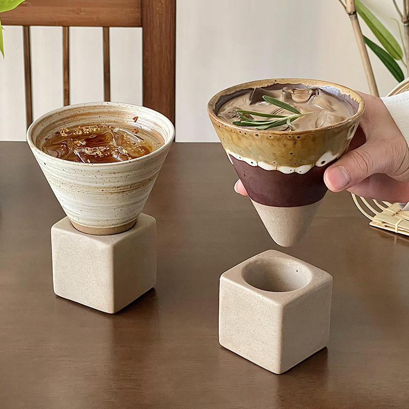 Handcrafted Ceramic Coffee Cup | Rustic Pottery Mug | Chinese Style Artisan Drinkware | Gift Idea