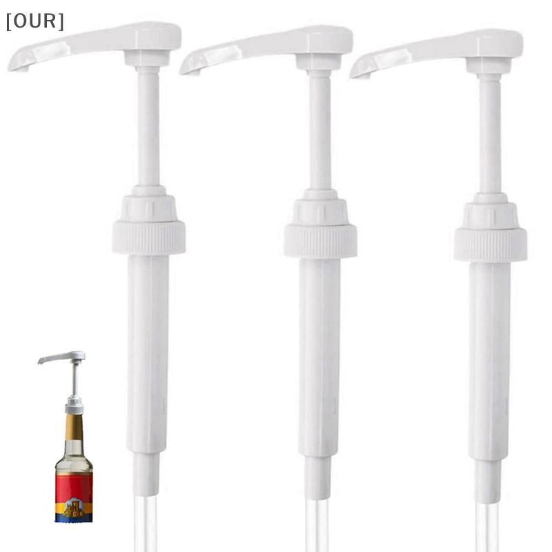 [OUR] 1PC Syrup Pumps Dispenser Replacement Sauce Pressure Nozzle Bottle Pump Containers for Coffee Kitchen Seasoning Liquid null