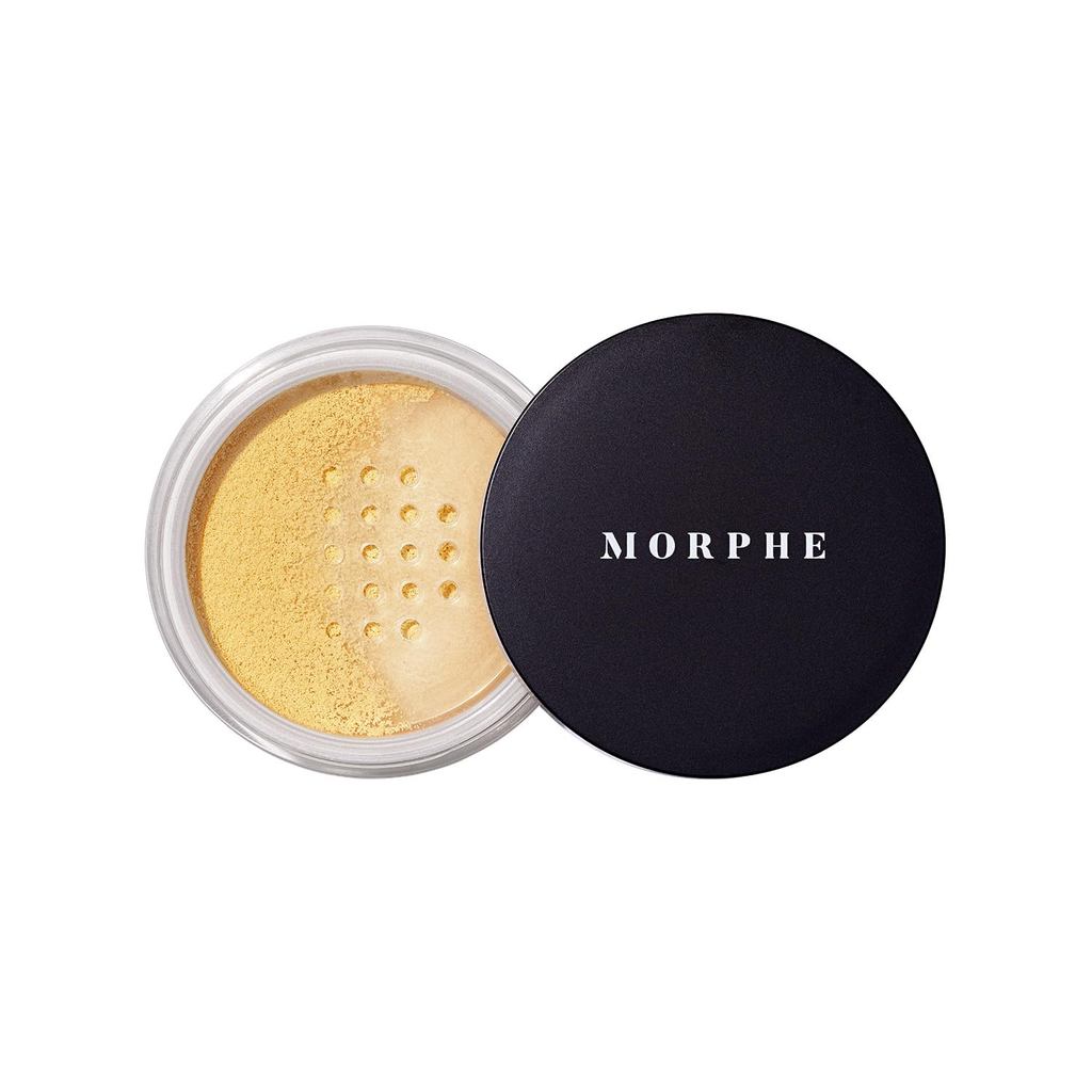 MorpheBake & Set Makeup Setting Powder-Light Non-Talc Powder, Used for Facial Makeup, with Soft Effect, Reduce Gloss, Long Lasting for 24 Hours-Banana Scent (0.31oz)