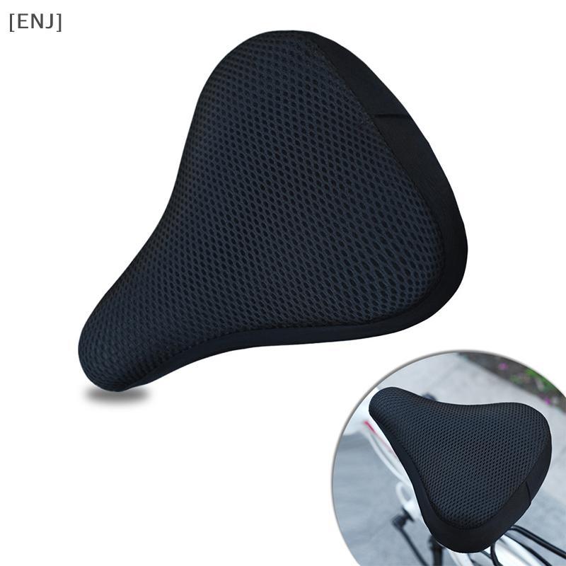 [ENJ] Bicycle Saddle 3D Soft Bike Seat Cover Cycling Silicone Seat Cushion Cycling Breathable Saddle Comfortable Bicycle Bike null
