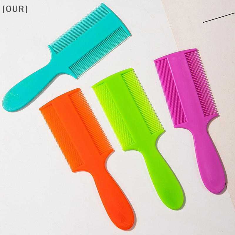 [OUR] Double Sided Lice Comb Fine Tooth Scalp Massage Comb Professional Flea Removal Grate Ultra-Dense Comb Teeth For Children Pet null