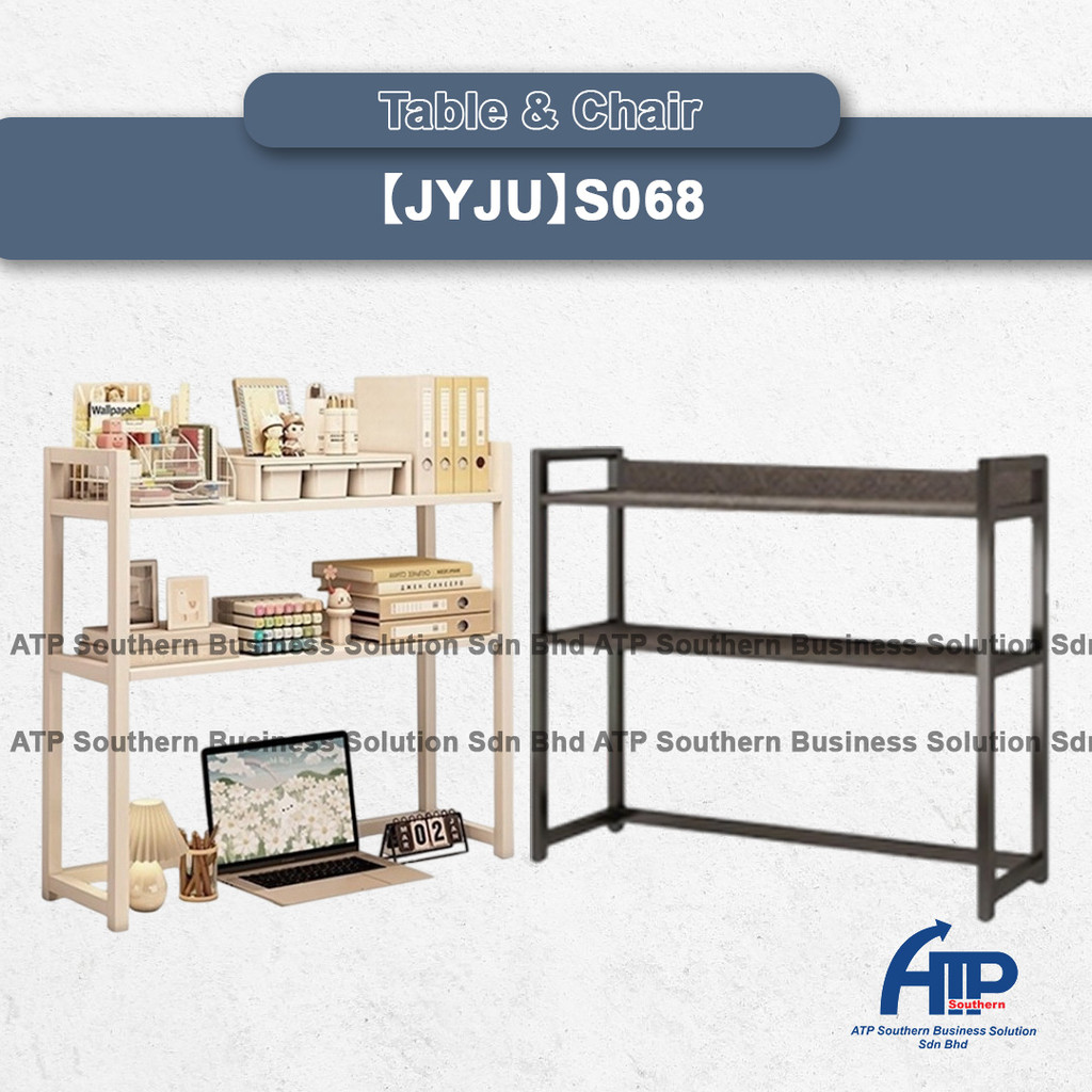【JYJU】Rak Meja Desktop Storage Rack Multi-Layer Iron Bookshelf for Office, Student Desk & Computer Desk Organization