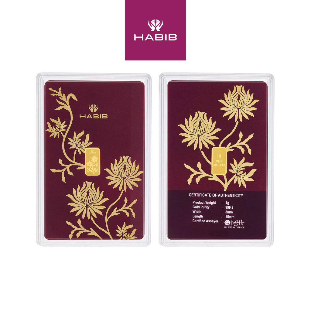 HABIB 1gm 999.9 Gold Bar