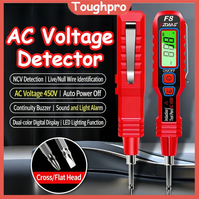 Smart Pen Type AC Voltage Detector NCV 12~400V Voltage Tester Live/Null Wire Flashlight LCD Display