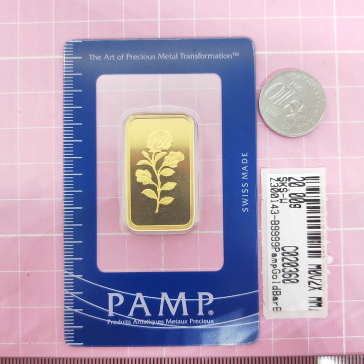 Murni Mewah Emas999.9, Gold Bar Pamp Gold Bar Bunga Rose G20 Gram&hellip;