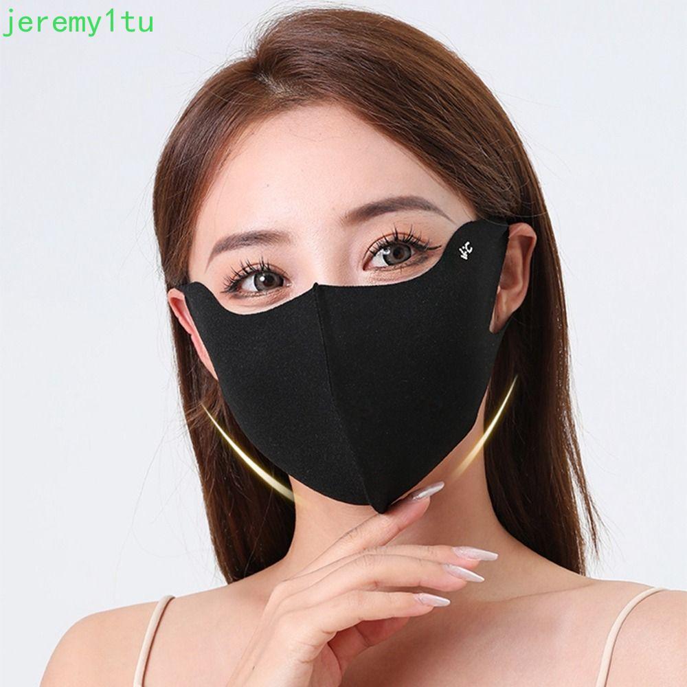 JEREMY Ice Silk Mask, Sunscreen Face Scarf Summer Face Cover, Elastic Face Mask UV Protection Eye Protection Face Gini Mask Women/Girls