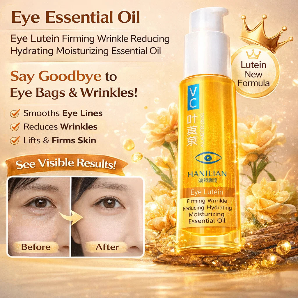 Anti Sagging Eye Serum Lutein Vitamin C Firming Dark Circle Remover Halal Minyak Pati Anti-Kedutan Dan Anti-Garis Mata SPA Mata | 【VC Lutein Firming Eye Essence Oil】叶黄素淡纹抗老眼部精华油 | Menganjalkan Pati Anti-Kedutan Mata Lutein