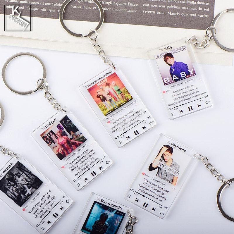 Justin Bieber Justin Bieber Justin Bieber Album Lyrics Keychain Accessories Support Fan Merchandise Customized Justin Bieber20260418