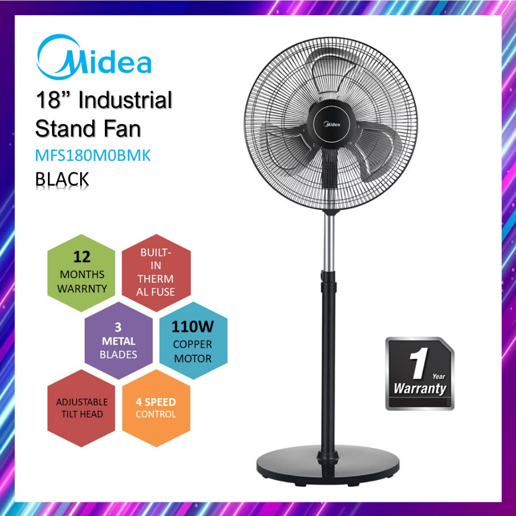 KHIND SF1805 18-Inch Industrial Stand Fan (Kipas Berdiri Industri Kuat)