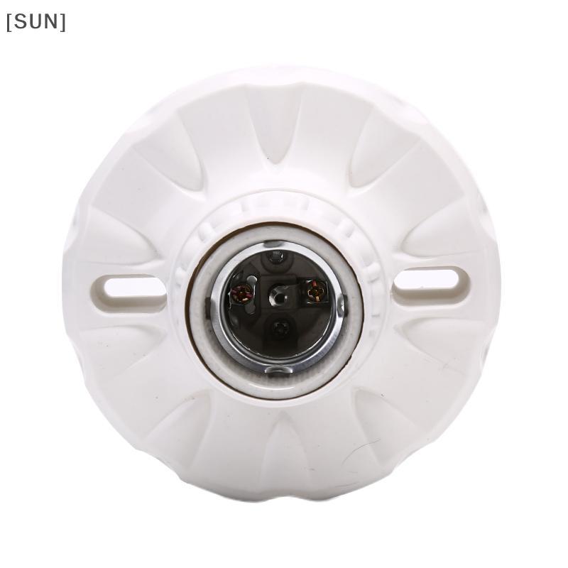 [SUN] E27 Ceramics LED Light Bulb Holder Round Soet Base Hanging Lamp Soet Base null