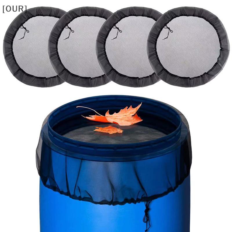 [OUR] 1Pc Mesh Cover Netting For Rain Barrels Water Collection Buets Anti-Mosquito Cover Tank Raindrop Harvesting Tool null